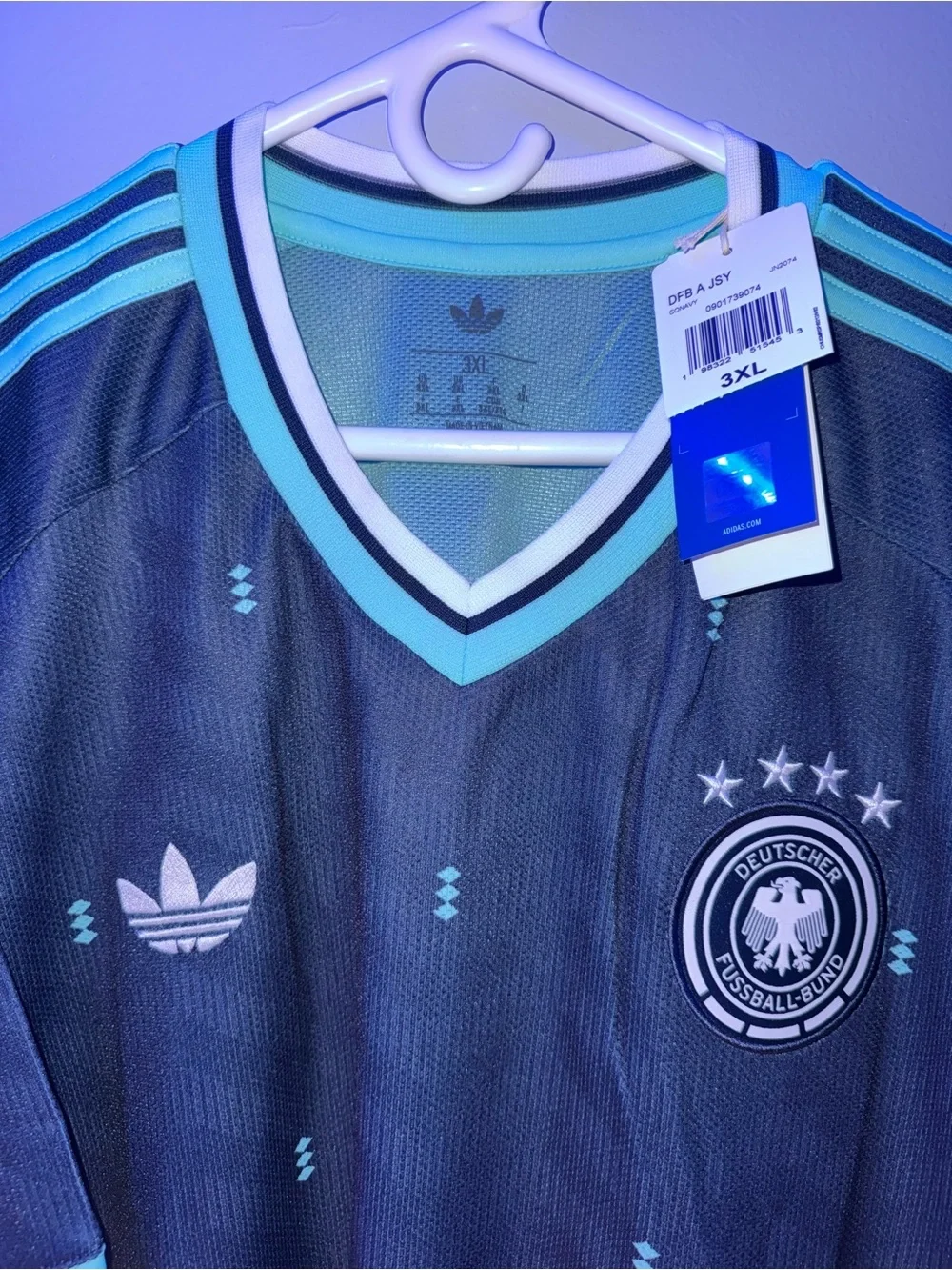 adidas Men’s Germany Away 2026 World Cup Jersey Size 3XL